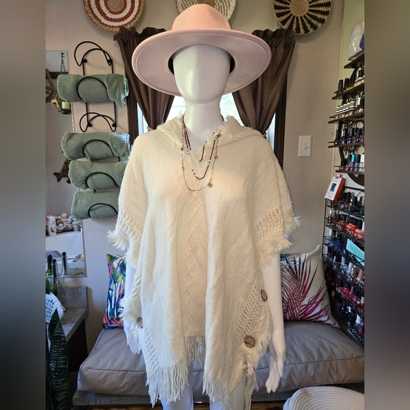 New! Beach Cover up Pullover Shawl - Picture 2 of 5